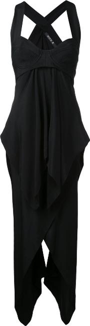 Corset Cami Dress Women Silk 6, Black