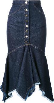 Denim 'de La Falaise' Skirt Women Cottonspandexelastane 6, Women's, Blue