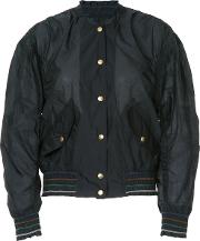 Buttoned Bomber Jacket 