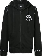 Embroidered Zipped Hoodie 
