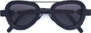 'mask Z5' Sunglasses Unisex Acetatestainless Steel One Size, Black