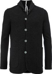 Label Under Construction Single Breasted Jacket Men Cottonalpacavirgin Wool M, Black 