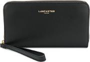Lancaster All Around Zip Wallet Women Leather One Size, Black 