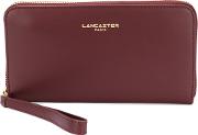 Lancaster All Around Zip Wallet Women Leather One Size, Red 