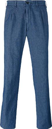 Xino Trousers Men Cottonlinenflax 50, Blue