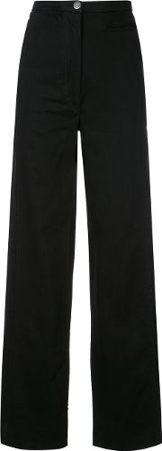 High Waisted Straight Trousers 
