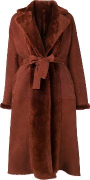 Belted Fur Coat 