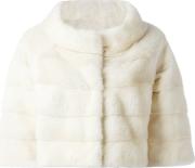 Fur Cropped Jacket Women Mink Fur S, Nudeneutrals