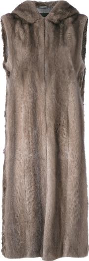 Liska Malottika Jacket Women Silkmink Furlamb Fur One Size, Grey 