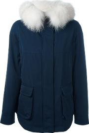 Parka Coat Women Cottonfox Furpolyester M, Women's, Blue