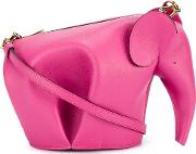 'elephant' Mini Bag Women Leather One Size, Pinkpurple