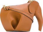 Elephant Mini Bag Women Leathermetal One Size, Brown