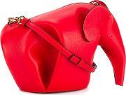 Elephant Shaped Mini Bag Women Calf Leather One Size, Women's, Red