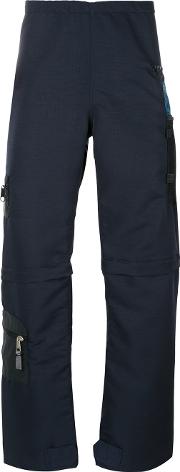 Longjourney Zipped Cargo Trousers Men Cottonnylon M, Blue 