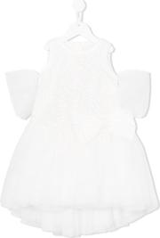 Embroidered Tulle Dress Kids Cottonpolyamidepolyester 6 Yrs, White