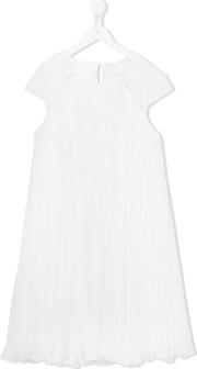 Pleated Voile Dress Kids Cottonpolyester 14 Yrs, Toddler Girl's, White