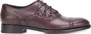 Lace Up Effect Brogues Men Calf Leather 44