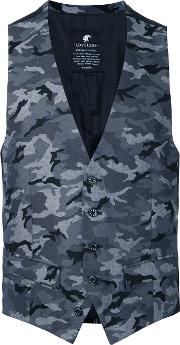Camouflage Waistcoat Men Cotton 3, Black