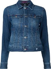 Classic Denim Jacket Women Cottonpolyurethane 9, Blue