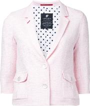Tweed Blazer Women Cottonacrylicnylonrayon 36, Pinkpurple