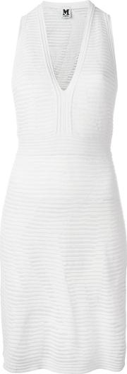 Knitted Mini Dress Women Cottonpolyamidepolyesterviscose 44, White