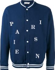 Parisien Bomber Jacket Men Cotton S, Blue