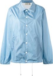 Snap Fastening Raincoat Women Polyamide S, Blue