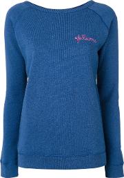 Knitted Top Women Cotton L, Blue
