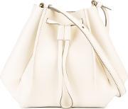 Structured Bucket Bag Women Leatherpolyester One Size