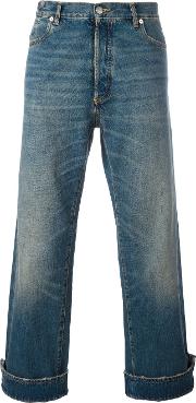Turn Up Cuffs Cropped Jeans 