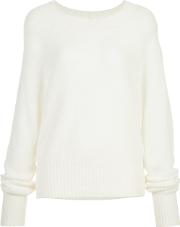 Honeycomb Knit Sweater Women Cashmere S, White
