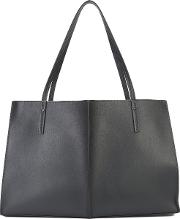 Sia Eastwest Shopper Tote Women Leather One Size, Grey