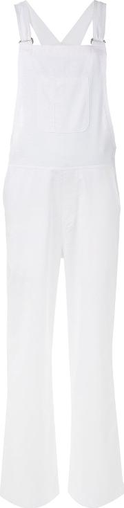 Classic Dungarees Women Cottonlinenflax I, White
