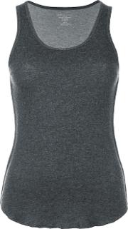 Exposed Seam Knitted Tank Top Women Cottonpolyamidecashmere 1, Grey