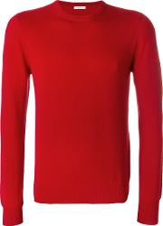 Malo Crew Neck Sweater Men Cashmere 50, Red 