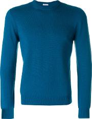 Malo Crew Neck Sweater Men Cashmere 52, Blue 