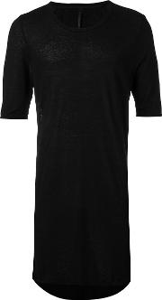 Long T Shirt Men Linenflaxviscose Xl, Black