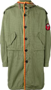 Oversize Parka Coat Men Cotton 50, Green