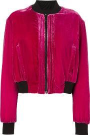 'torrisimo' Velvet Bomber Jacket Women Silkcottonpolyesterviscose S, Women's, Pinkpurple