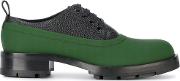 Marni Two Tone Derby Shoes Men Leatherpolyurethanerubber 41, Green 