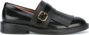 Monk Strap Fringed Loafers Women Calf Leatherleather 375