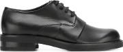Panelled Derby Shoes Men Calf Leatherleatherrubber 45, Black