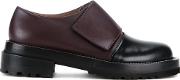 Two Tone Loafers Women Calf Leather 40, Black