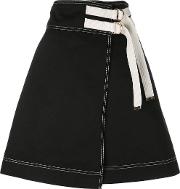 Wrap Skirt Women Cottonlinenflax 42, Black