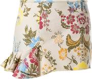 Floral Jacquard Skirt 