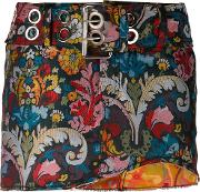 Marques'almeida Asymmetric Floral Print Skirt Women Polyester 4 