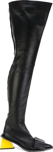 Marques'almeida Knee High Boots Women Leather 39, Black 
