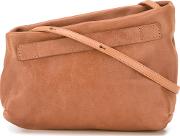 Asymmetric Crossbody Bag Women Leather One Size, Women's, Brown