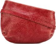 Distressed Crossbody Bag Women Cotton One Size, Red