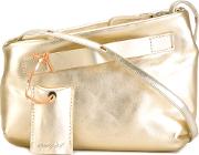 Handle Detail Cross Body Bag Women Leather One Size, Women's, Yelloworange